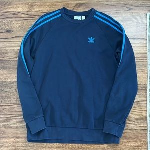 adidas originals three stripe sweat shirt